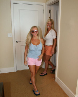 18 year old cutie Christine Paradise pulling denim shorts aside